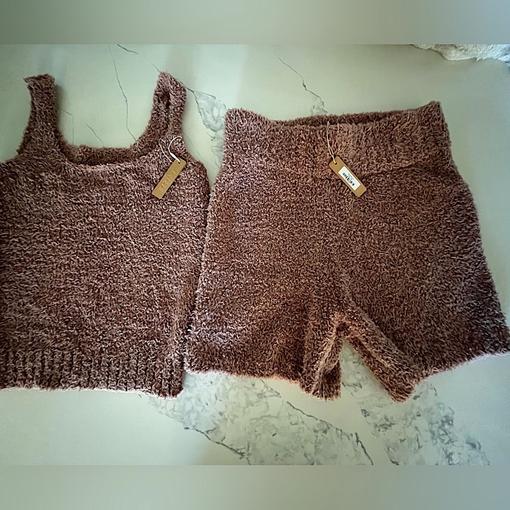 Skims fuzzy cozy set S/M